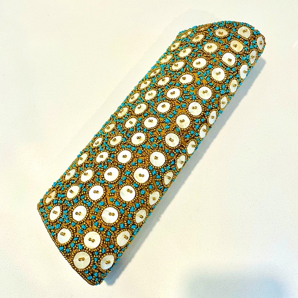 Lovely David Jeffrey Beaded Clutch/Handbag - Picture 1 of 16